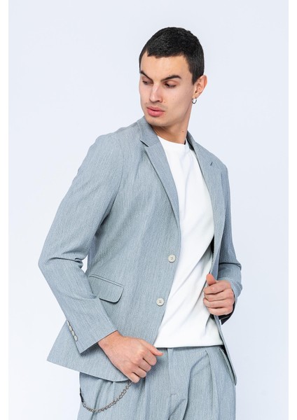 Erkek Slim Fit Cepli Düğmeli Bürümcük Kumaş Klasik Ceket indirimleri