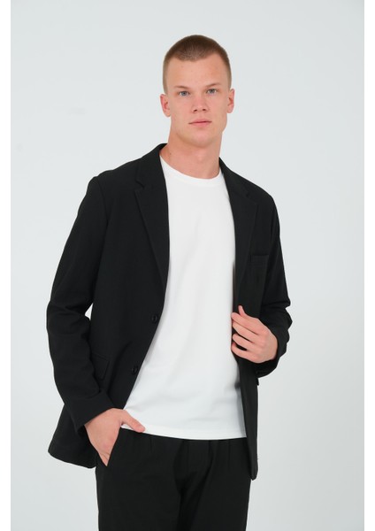 Erkek Slim Fit Cepli Düğmeli Bürümcük Kumaş Klasik Ceket modelleri