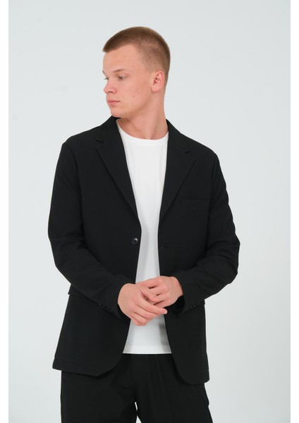 Erkek Slim Fit Cepli Düğmeli Bürümcük Kumaş Klasik Ceket fırsatları