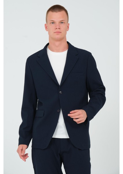 Erkek Slim Fit Cepli Düğmeli Bürümcük Kumaş Klasik Ceket modelleri