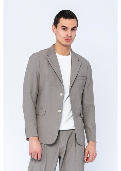 Erkek Slim Fit Cepli Düğmeli Bürümcük Kumaş Klasik Ceket fırsatları