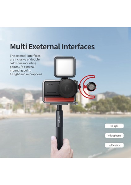 Amagisn Metal Kafes Koruyucu Kılıf Kabuk Koruyucu Çerçeve Insta 360 One-Rs Action Panoramik Kamera Adaptörü Için (Yurt Dışından) indirimleri