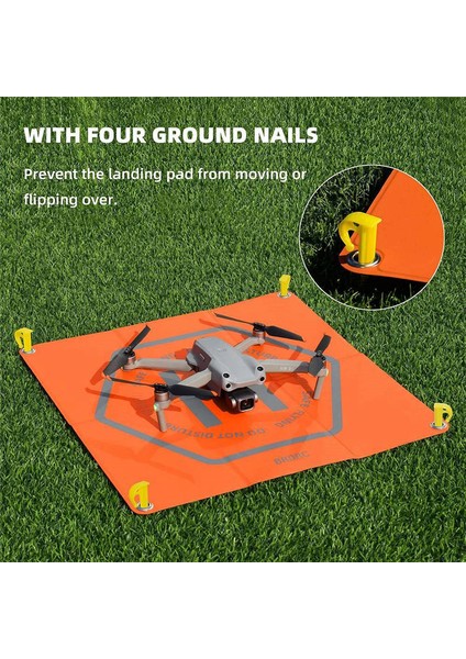 Brdrc 20IN Drone Iniş Pisti Su Geçirmez Evrensel Katlanabilir Çift Taraflı Helikopter Pisti Djı Aır 3/mini 3 Pro/mavic 3 Pro Aksesuarları (Yurt Dışından) fırsatları