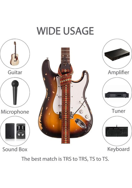 6 Paket 1/4 Inç Dişi - Dişi Bağlayıcı 6,35 mm Trs/ts Ses Konektörü, Trs Stereo ve Mono Jak Adaptörü Birleştirici (Yurt Dışından)