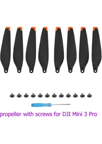Djı Mini 3 Pro Drone Için 16 Adet 6030F Pervane Hafif Ağırlıklı Pervaneler Bıçak Yedek Kanat Yedek Parçaları Mini 3 Pro Için (Yurt Dışından)