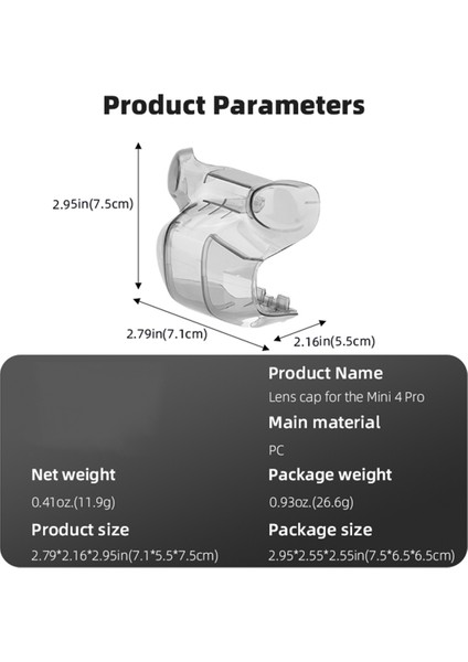 Djı Mini 4 Pro Drone Lens Kapağı Entegre Gimbal Koruyucu Lens Kapağı Güneşlik Koruyucu Kapak Aksesuarları (Yurt Dışından) modelleri