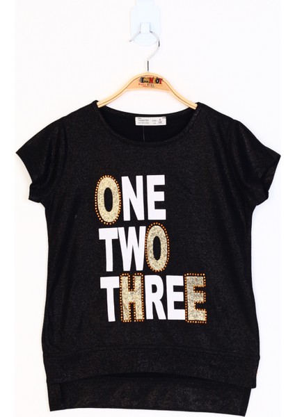 Kız Çocuk Sim Detaylı Baskılı Tişört