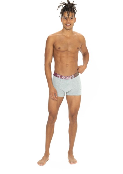 Erkek Siyah - Gri Melanj - Lacivert 3 Lü Boxer modelleri