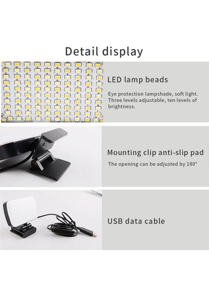6500K Taşınabilir LED Video Işığı Kare Dizüstü Bilgisayar Web Kamerası Işığı Canlı Yayın Için Klipsli Zoom Çağrı Aydınlatması (Yurt Dışından) indirimleri
