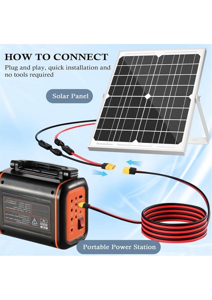 2 Adet XT60 Uzatma Kablosu 12AWG 1ft XT60 To XT60 Kablo ile Erkek Dişi Konnektör Için Güneş Panelı Rc Pil (Yurt Dışından) fırsatları