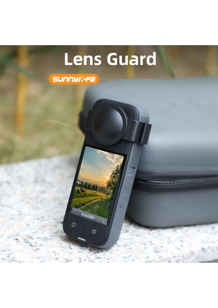 Sunnylife Koruyucu Lens Kapağı INSTA360 X3 Kamera Lens Silikon Kapak Kamera Çıkarılabilir Lens Koruyucu Kapak Aksesuarı (Yurt Dışından)