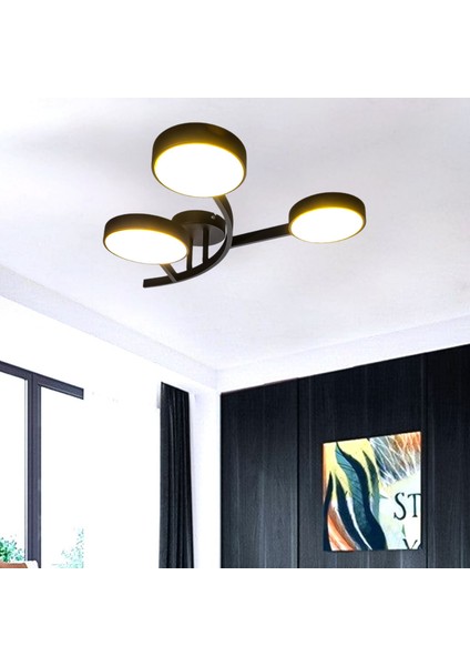 Avize Leyla Ledli Dekoratif Modern Enerji Tasarruflu 3 Renk Işık Oturma Odası Salon Mutfak fiyatları