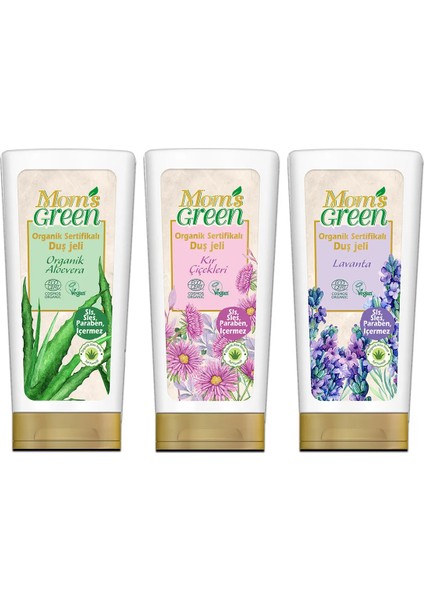 3'lü Set Organik Sertifikalı Duş Jeli - Tanışma Seti 3x400 ml