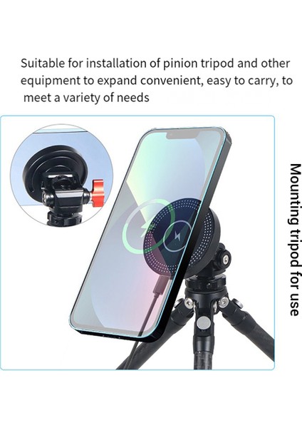 Magsafe Kablosuz Şarj Standı Için Yatay Dikey Çekim Gopro Yuvası Bağlantı Noktası Manyetik Şarj Tabanı ile Hızlı Montaj (Yurt Dışından)