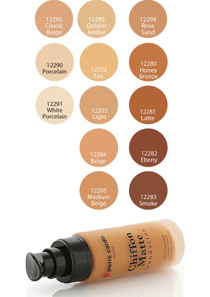 Chiffon Touch Mat Görünüm Veren Fondöten-Golden Amber-727