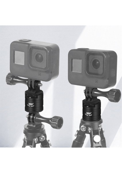 Gopro 12 Aksesuarları Için Metal Adaptör 1/4 Inç Alüminyum Tripod Alaşım Montajı 360 Derece Döndürme Tipi (Yurt Dışından)