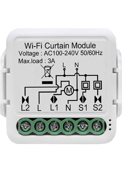 Tuya Akıllı Wifi Perde Modülü Panjur Anahtarı Elektrikli Motor Alexa Google Home ile Çalışır, 1 Çete (Yurt Dışından)