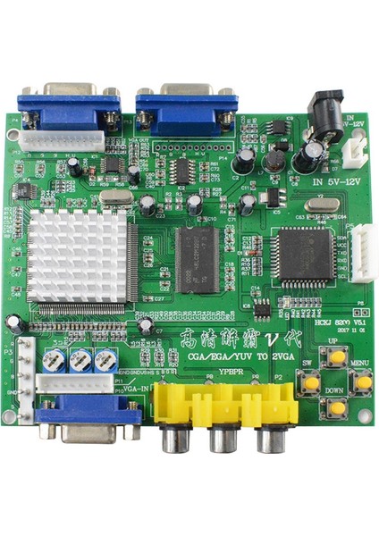 Arcade Oyun Cga/ega/yuv/rgb'den Vga'ya Çift Çıkışlı Hd Video Dönüştürücü Kartı Arcade Oyun Monitöründen Crt LCD Projektöre (Yurt Dışından)