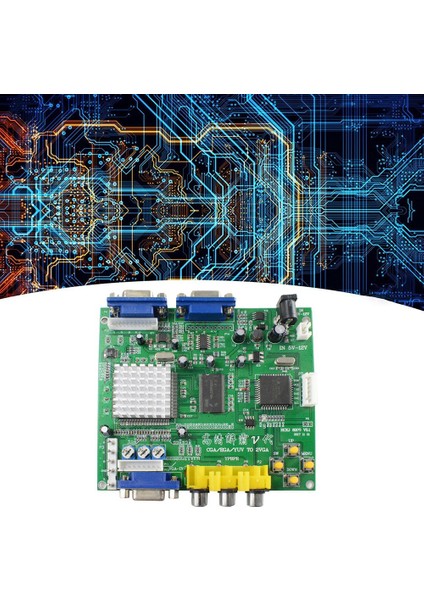 Arcade Oyun Cga/ega/yuv/rgb'den Vga'ya Çift Çıkışlı Hd Video Dönüştürücü Kartı Arcade Oyun Monitöründen Crt LCD Projektöre (Yurt Dışından)