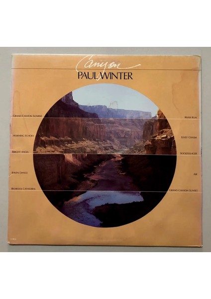 Paul Winter Canyon Lp Plak (Orjinal 1985 Dönem Avrupa Baskı)