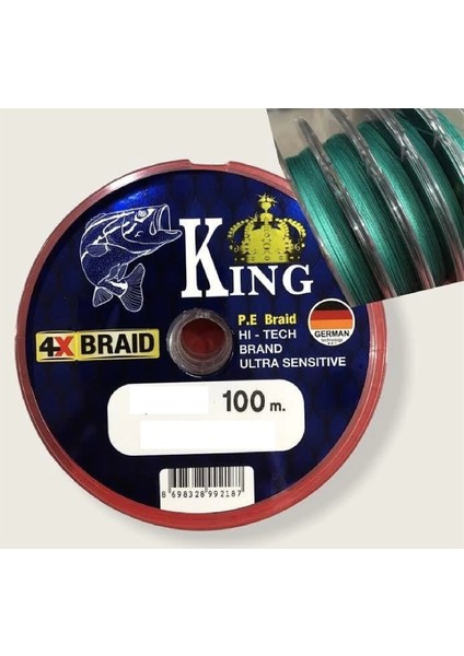 Braid Ultra Sensitive Alman Ip Misina 4x Pe Örgü 0,50MM