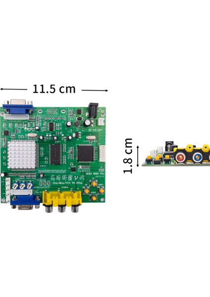 Arcade Oyunu Rgb/ega/yuv/cga VGA Çıkışı Hd Video Dönüştürücü Kurulu Arcade Oyun Monitörü Crt LCD Pdp Projektör Için (Yurt Dışından)