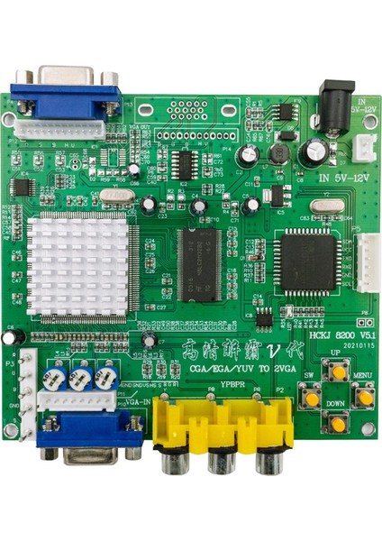 Arcade Oyunu Rgb/ega/yuv/cga VGA Çıkışı Hd Video Dönüştürücü Kurulu Arcade Oyun Monitörü Crt LCD Pdp Projektör Için (Yurt Dışından)