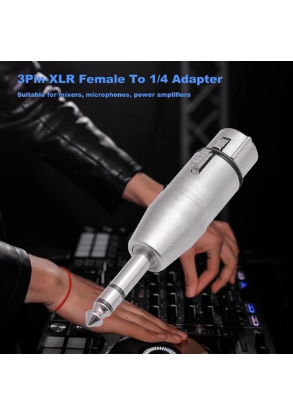 Paket Xlr Dişi - 6,35MM Adaptör, Dengeli Dişi Xlr - 6,35MM Erkek Mikrofon Adaptörü (Yurt Dışından)