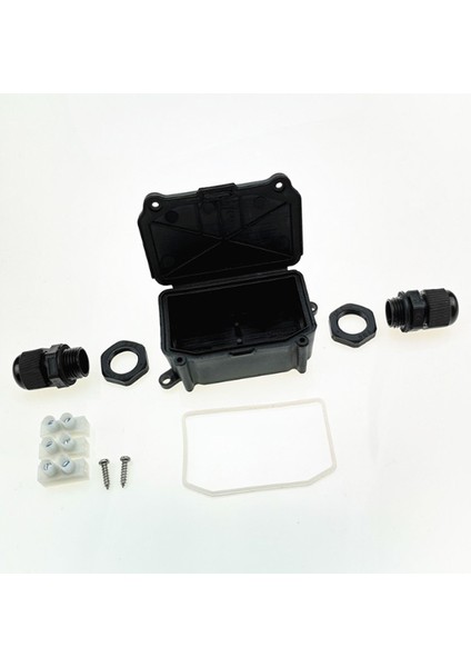 Su Geçirmez Bağlantı Kutusu, IP66 2 Kablolu Su Geçirmez Kablo Konektörü, Pg9 Rakor Plastik, 4-8 mm Çaplı Kablo Için (Yurt Dışından)