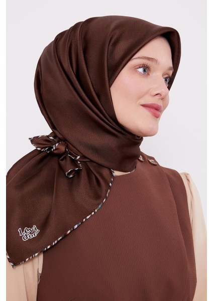 Acı Kahve Benekli Twill Ipek Eşarp fiyatları
