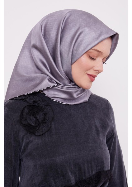 Füme Benekli Twill Ipek Eşarp fiyatları