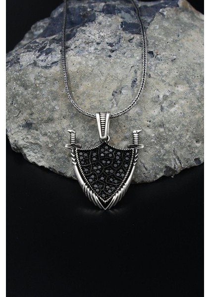 Kalkan Kılıc Gümüş Kolye Zincir 925 Ayar 901569 modelleri