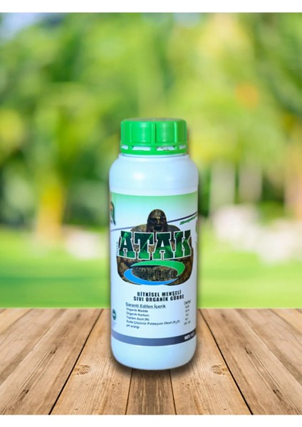 Atak Organik Sıvı Gübre,1 Litre.plastik Bidon