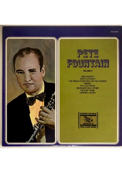 Pete Fountain Volume Iı Lp Plak (0rjinal 1974 Avrupa Baskı)