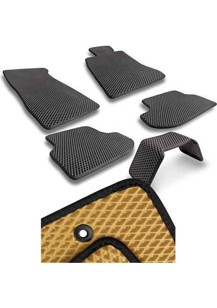 Maserati Grecale Uyumlu Araca Özel Akıllı Paspas Eva Paspas Hücreli Paspas Bej