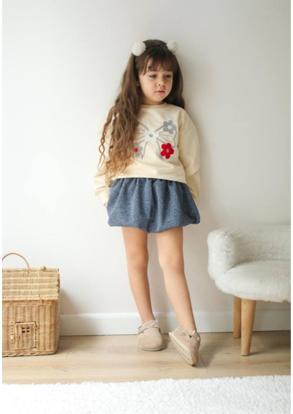 Çiçek Detaylı, Balon Etekli Takım