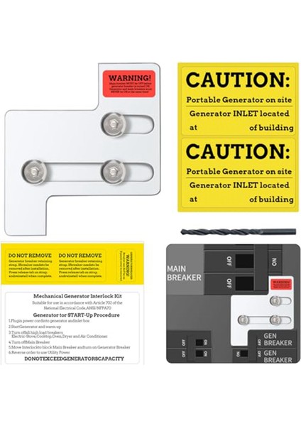 150 Veya 200 Amperlik Paneller Için Jeneratör Kilit Takımı. Ana ve Dal Kesiciler Arasında 1 1/4 Inçlik Boşluk (Yurt Dışından) fiyatları