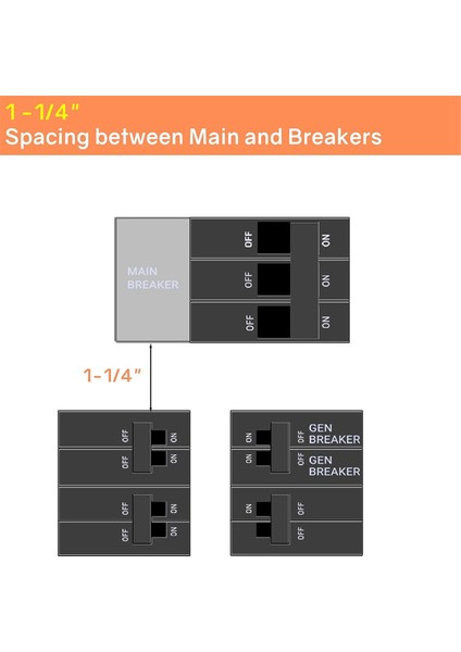 150 Veya 200 Amperlik Paneller Için Jeneratör Kilit Takımı. Ana ve Dal Kesiciler Arasında 1 1/4 Inçlik Boşluk (Yurt Dışından) indirimleri