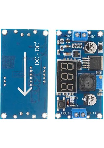 3 Adet LM2596 Dc-Dc Gerilim Ayarlanabilir Düşürücü Dönüştürücü Voltaj Regülatörü LED Ekran Voltmetre 4.0-40V 1.25-37V (Yurt Dışından)