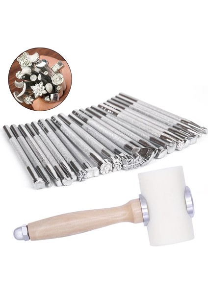 20 Adet Tarzı Deri Damgalama Araçları El Yapımı Mühür Heykel Metal Deri Işleme Eyer Printinting Craft Araç Seti (Yurt Dışından) fiyatları