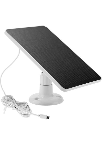 Su Geçirmez 4W Güneş Paneli Şarj Cihazı Ev Güvenlik Kamerası Güneş Hücreleriyle Çalışan Şarj Cihazı Şarj Kablosuyla, Beyaz (Yurt Dışından) modelleri