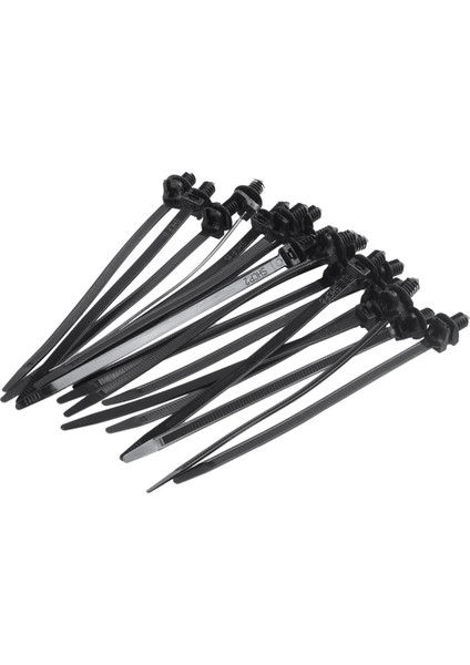 Naylon Itmeli Montajlı Araç Kubbe Kablosu Fermuarlı Kravat, 162MM Uzunluk, 20 Adet, Siyah (Yurt Dışından)