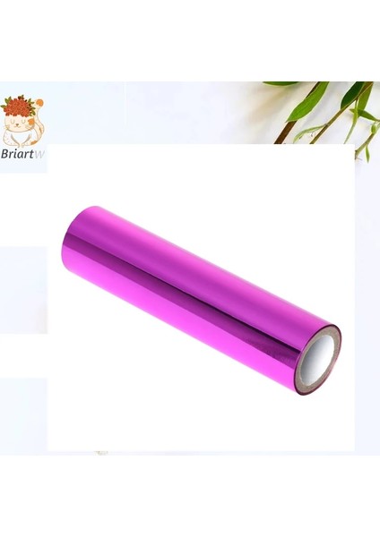 Mor Tarzı Briartw 5 Metre x 1 Rulo Gümüş Isı Aktif Folyo Sıcak Folyo Ruloları Sıcak Damgalama Folyo Kağıt Holografik Isı Transferi Dıy El Sanatları (Yurt Dışından)