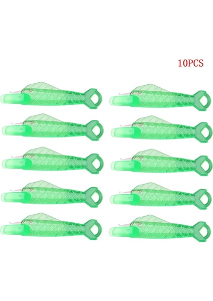 10PCYEŞIL Tarzı Pcsmini Dikiş Makinesi Iğne Geçirici Kanca Ile Plastik Dikiş Ekleme Aracı Yaşlı Hızlı Otomatik Değiştirici Zanaat (Yurt Dışından)