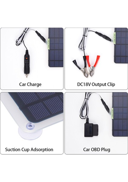 20W Güneş Paneli 12V 10A Pil Denetleyici Araba Şarjı Obd Fişi ile Araç Aküsü Için Açık Pil Kaynağı (Yurt Dışından) modelleri