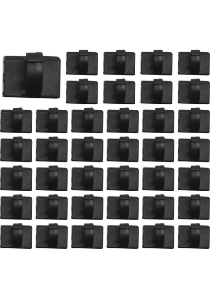 50 Parça. Kendinden Yapışkanlı Kablo Kelepçesi Plastik Dikdörtgen Kablo Klipsi Kablo Bağı Hızlı Bağlama Kablo Tel Yönetim Tutucu Araba Için (Yurt Dışından)