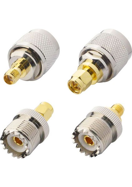 4 Adet/takım Uhf SL16 PL259 SO239 Sma Erkek Fiş Dişi Jack Rf Konnektörü Test Dönüştürücü (Yurt Dışından)