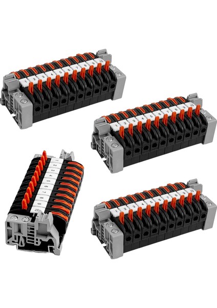 40'lı Paket Dın Ray Terminali,0,08-4 Mm² PCT-211 Dın Ray Terminalleri,siyah Terminal Bloğu Kiti,elektrik Bağlantı Bloğu (Yurt Dışından)