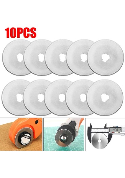 Döner Bıçaklar Kağıt Kesici Örgü Dairesel Kesme Patchwork Leathercraft El Sanatları Döner Kesici Yedek Bıçaklar (Yurt Dışından)