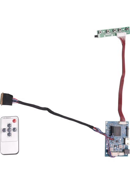 HDMI + Av LCD Denetleyici Kurulu Için 15.6 Inç B156XW02 LP156WH2 1366X768 Uzaktan Kumanda ile 40PIN Sinyal Klavye Kablosu (Yurt Dışından)
